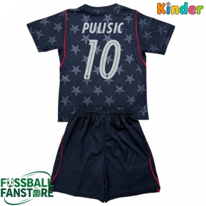 Vereinigte Staaten Christian Pulisic #10 Replik Auswärtstrikot Kinder WM 2026 Kurzarm (+ Kurze Hosen)